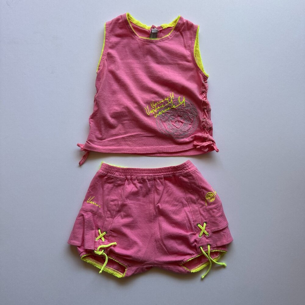 Versace Young 18M Baby Girls' Top and Shorts Set